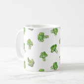 Broccoli - Gestreept - Open Koffiemok (Voorkant links)