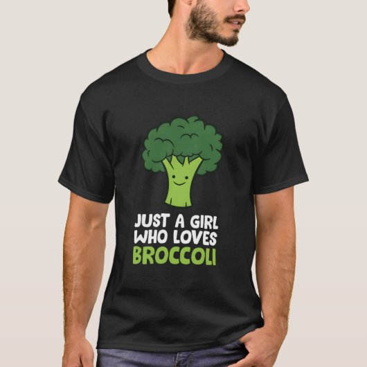 Broccoli Gewoon Iemand Die Van Broccoli Houdt T-shirt (Voorkant)