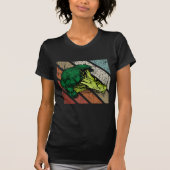 Broccoli Gift Retro Vegan Food Vegetables Broccoli T-shirt (Voorkant)