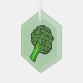 Broccoli Glas Ornament (Voorkant links)