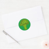 Broccoli Grafisch Ronde Sticker (Envelop)