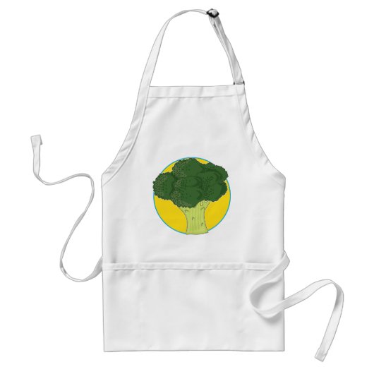 Broccoli Graphic Standaard Schort (Voorkant)