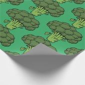 Broccoli Groene Groenten Gag Gift Grappig Cadeaupapier (Hoek)