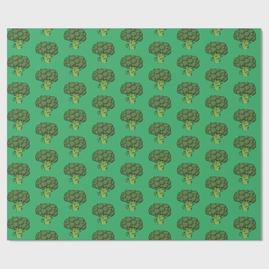 Broccoli Groene Groenten Gag Gift Grappig Cadeaupapier (Vlak)