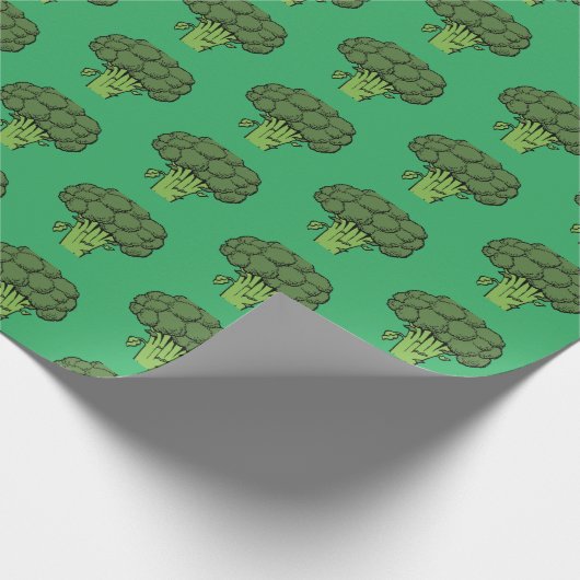 Broccoli Groene Groenten Gag Gift Grappig Cadeaupapier (Hoek)