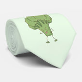 Broccoli Groente Stropdas (Opgerold)
