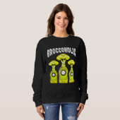 Broccoli Groenteeters Vegetarisch Plantaardig D Trui (Voorkant volledig)