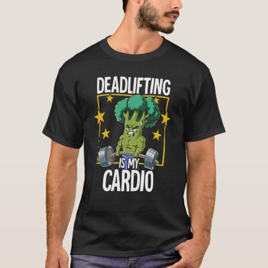 Broccoli Gym Weight Training Deadlift 1 T-shirt (Voorkant)