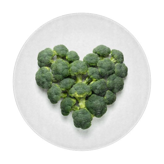 Broccoli-hart Snijplank (Voorkant)
