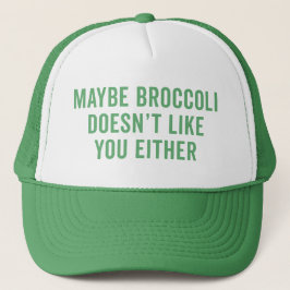 Broccoli houdt niet van je grappige citaat trucker pet