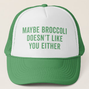 Broccoli houdt niet van je grappige citaat trucker pet