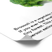 Broccoli Imaginatief eten Poster (Hoek)