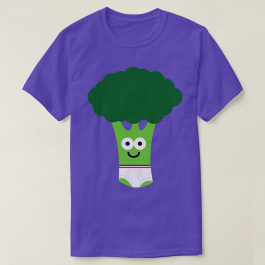 BROCCOLI IN ONDERGOED T-SHIRT (Design voorkant)