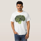 Broccoli Ink Tekening T-Shirt (Voorkant volledig)