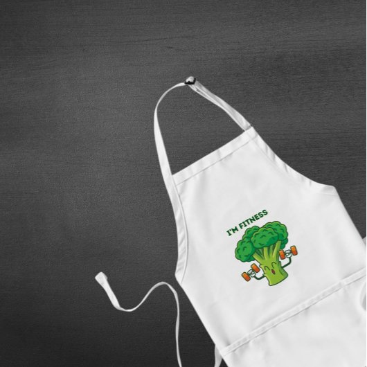 Broccoli inspanning standaard schort