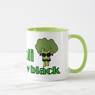 Broccoli is de nieuwe zwarte — Funny Vegan Mokke Mok