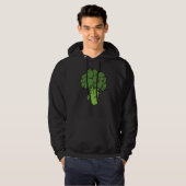 Broccoli is Life Fun Graphic Groente 1 Hoodie (Voorkant volledig)
