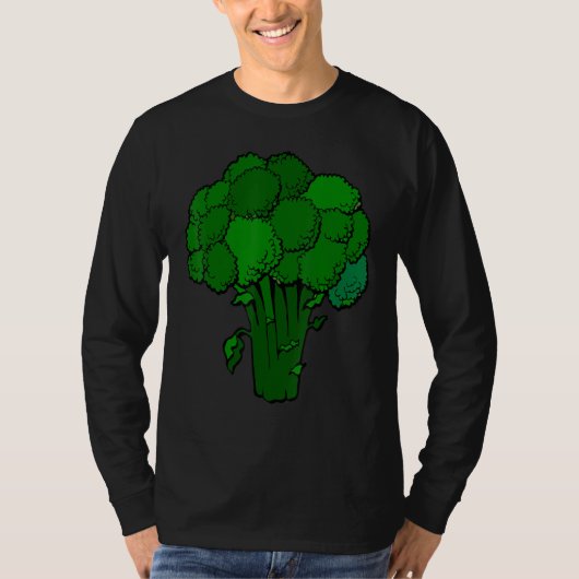 Broccoli Is Life Fun Graphic Vegetable T-shirt (Voorkant)