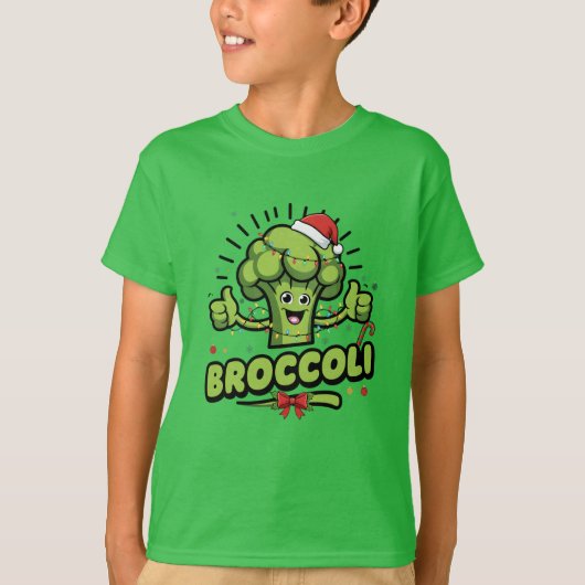 Broccoli Kinder Kerst Grappige Broccoli Peuter T-shirt (Voorkant)