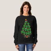Broccoli Lover Xmas Gift Broccoli kerstboom Trui (Voorkant volledig)