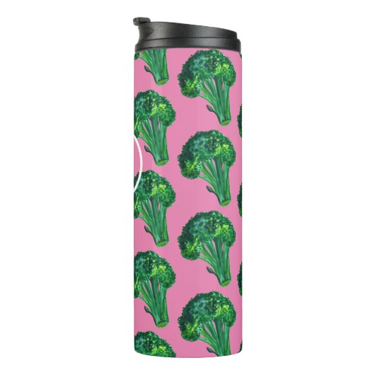 Broccoli Lovers Veggies Painting CUSTOM Thermosbeker (Geroteerd rechts)