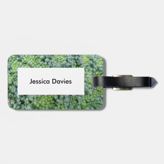Broccoli Macro Aangepast Bagagelabel (Achterkant horizontaal)
