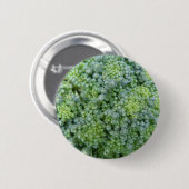 broccoli-macro-Button Ronde Button 5,7 Cm (Voorkant /achterkant)