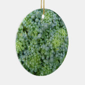 Broccoli Macro Custom Verjaardag Keramisch Ornament (Rechts)
