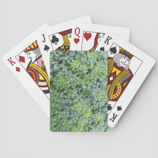 Broccoli-macrospeelkaarten Speelkaarten (Achterkant)