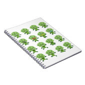 broccoli met verschillende emoties notitieboek (Rechterzijde)