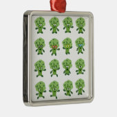 broccoli metalen ornament (Rechts)