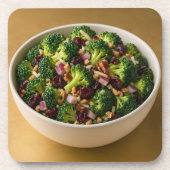 Broccoli Nuts Salad Coaster Set Bier Onderzetter (Voorkant)