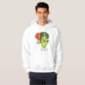 Broccoli op Basketball Sports Hoodie (Voorkant volledig)