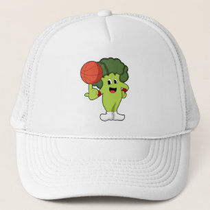 Broccoli op Basketball Sports Trucker Pet