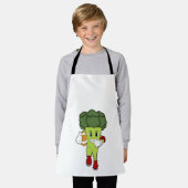 Broccoli op Football Sport Schort (Gedragen)