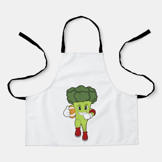 Broccoli op Football Sport Schort (Voorkant)