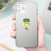 Broccoli op Football Sport Sticker (Telefoon)