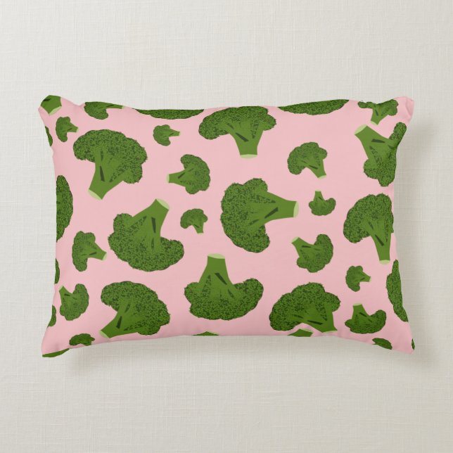 Broccoli Pattern Accent Kussen (Voorkant)