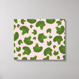 Broccoli Pattern Canvas Afdruk