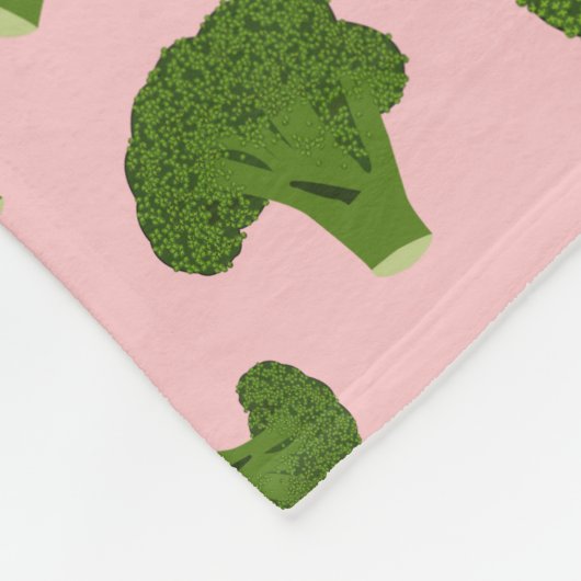 Broccoli Pattern Fleece Deken (Hoek)