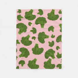Broccoli Pattern Fleece Deken