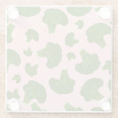 Broccoli Pattern Glazen Onderzetter (Achterkant)