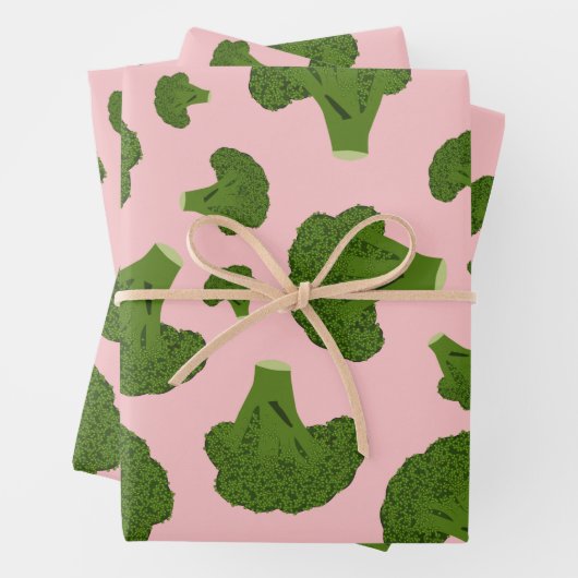 Broccoli Pattern Inpakpapier Vel (In situ)