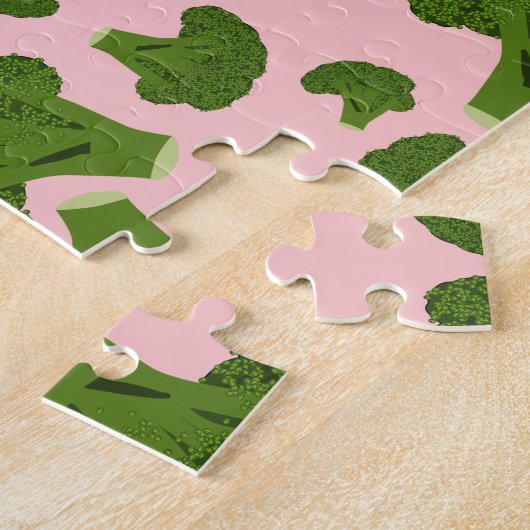 Broccoli Pattern Legpuzzel (Zijkant)