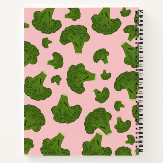 Broccoli Pattern Notitieboek (Achterkant)
