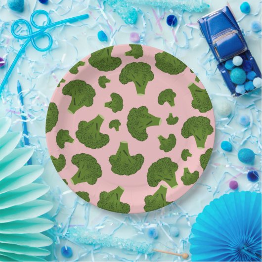 Broccoli Pattern Papieren Bordje (Feest)