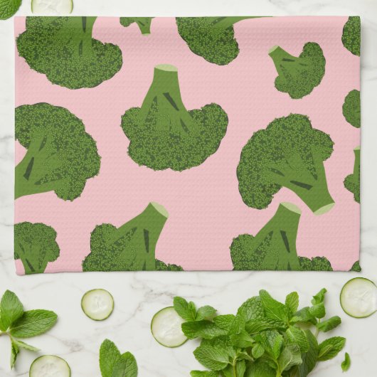 Broccoli Pattern Theedoek (Gevouwen)