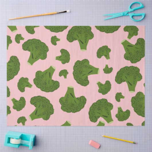 Broccoli Pattern Tissuepapier (Craft)