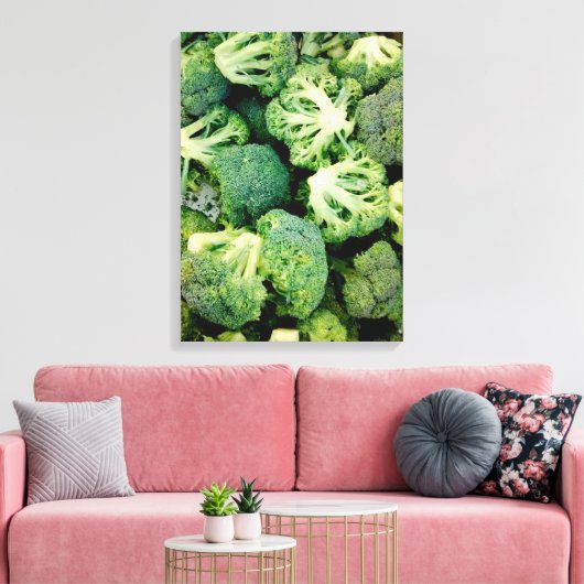 Broccoli Photo Canvas Afdruk (Insitu (Woonkamer))