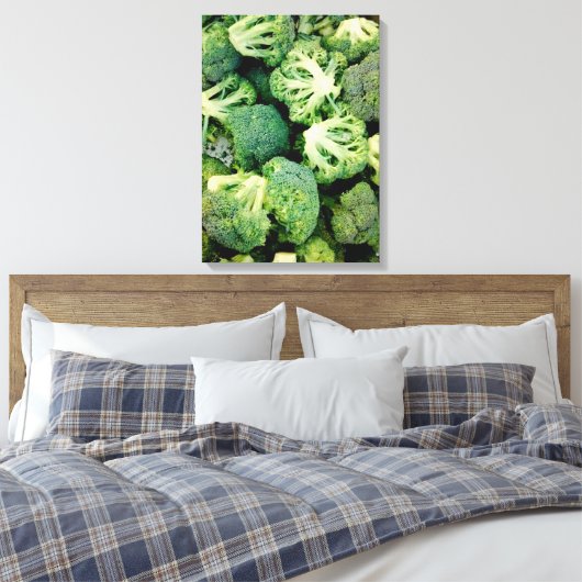 Broccoli Photo Canvas Afdruk (Insitu (Slaapkamer))
